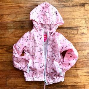 Girls 3T Unicorn Windbreaker